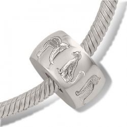 Dieren asbedel, met poesafdruk DMB001