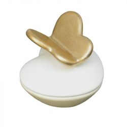Mini urn hartje mn002cd met goudkleurige vlinder