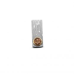 Zilveren hars hanger met 14krt goud 227 SY
