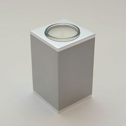 Waxinelichthouder metalen mini urn modern Quardo, 100mm 2569