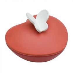 Mini urn hartje met witte vlinder ba001c 0,60l