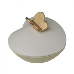 Mini urn hartje met goudkleurige vlinder BA001cd 0,60l