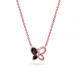 Rose vergulde vlindervormige ashanger met zirkonia - 603SR