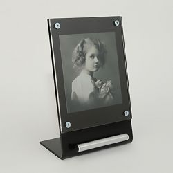 Fotostandaard met asbuisje of naamplaatje 182mm 6060