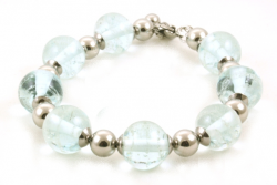 Armband van glas askralen - HIG-A-02 lichtblauw