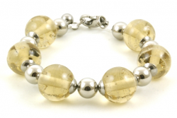 Armband van glas askralen - HIG-A-05 champagne