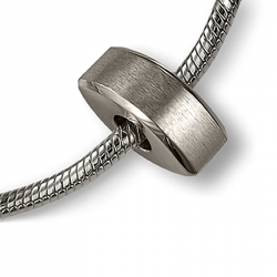 Asbedel zilver modern trapezium MB005