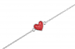 BL 025 - Zilveren ketting armband met hart