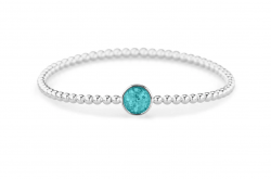 BL 026 - Zilveren bolletjes armband