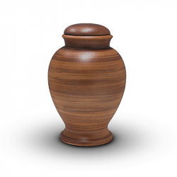 Bio urn klei bruin BU314