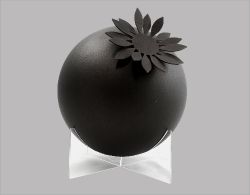 RVS bol urn gecoat 20cm Zonnebloem