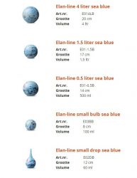 Elements-line 4 liter urn sea blue E01-4LB - Afbeelding 2