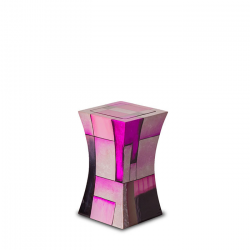 Glasfiber mini urn modern roze GFU221S