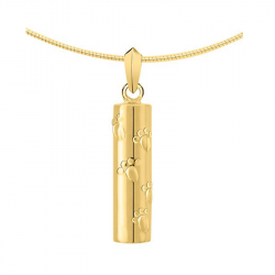 Gouden buis met dieren poten ashanger 2010G