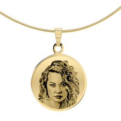 Gouden fotohanger rond klein 7102G