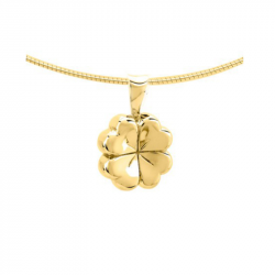 Gouden (14 krt) klaver ashanger 1235G klein