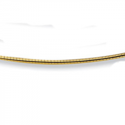Gouden slangencollier 42-1.25