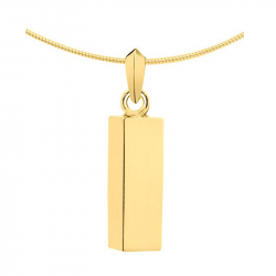 Gouden vierkante buis ashanger 1440G