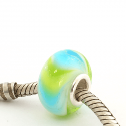 Glazen asbedel - HIG-GMM-0307 groen/turquoise