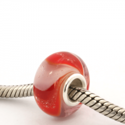 Glazen asbedel - HIG-GMM-0914 paars/rood