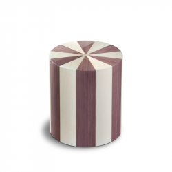 Houtenlook cilinder medium urn paars en wit Columbarium Pisa Oleandro UR-CO-P-12L 6 Liter