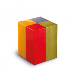 Houtenlook medium urn in 4 kleuren Columbarium Arlecchino UR-C-AR-01L 6 Liter