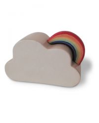 Keramiek baby urn wolkje met regenboog KLU20-10-8