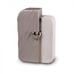 Keramiek moderne urn met hart KU019