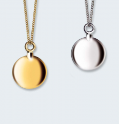 Kleine gouden ashanger rond bol 220 BGK