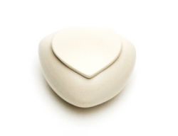 Koesterurn mini urn keramiek KUd/hart.wit