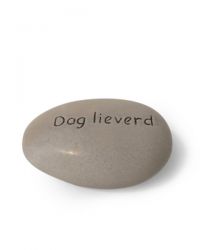 Keramiek mini urn kiezel met tekst dag lieverd MU20-9-2
