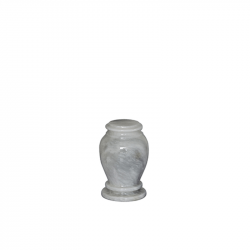 Marmeren mini urn wit grijs SU6783K