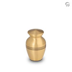 Messing mini urn lijnen HU132K