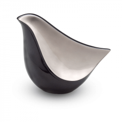 Messing urn vogel blauw LB003