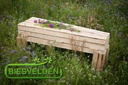 Eco kist Biesvelden XL met juten bekleding