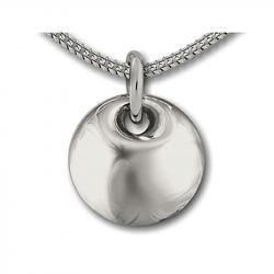 Ronde ashanger zilver AH001