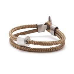 Heren armband koord goldsand TB-BC7
