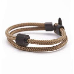 Heren armband koord goldsand black edition TB-BE-BC7