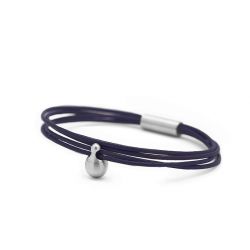 Dames charm armband donkerblauw TB-CL12