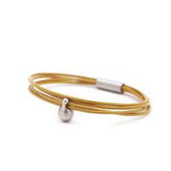 Dames charm armband geel TB-CL8