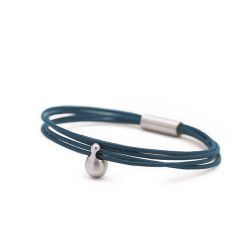 Dames charm armband petrol TB-CL9