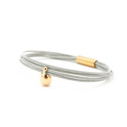 Dames goudkleurig charm armband parel TB-CLG10
