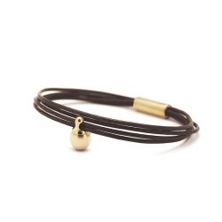Dames goudkleurig charm armband brons TB-CLG11