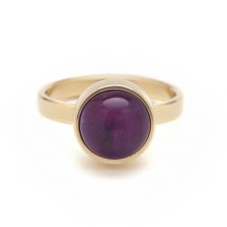 Goudkleurige ring amethist TB-RG-AMT