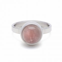 Stalen ring rozenkwarts TB-RS-ROQ