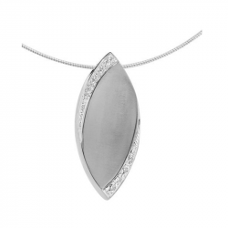 Witgouden ashanger 1420W met diamant