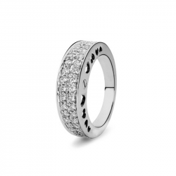 Zilveren asring 3060Z met zirkonia