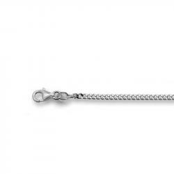 Zilveren gourmet collier 42-1.8