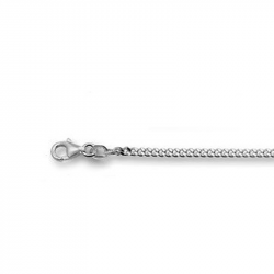 Zilveren gourmet collier 50-1.8