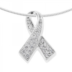 Zilveren ribbon ashanger met zirkonia 1130Z